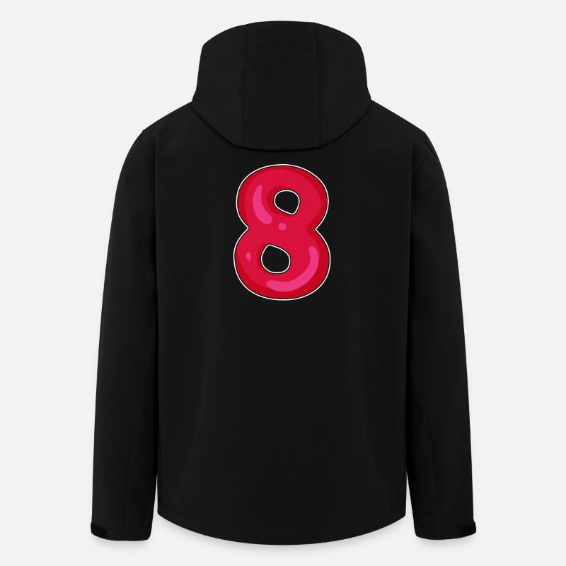 Numéro 8 Numéro Huit - Veste softshell homme en polyester recyclé Stanley/Stella - noir