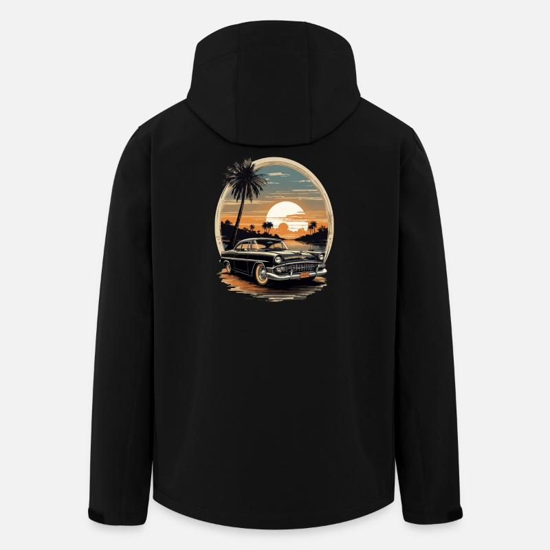Voitures de collection 1950 - Veste softshell homme en polyester recyclé Stanley/Stella - noir