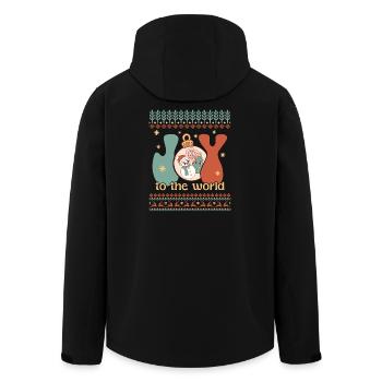 Pull de Noël moche - Veste softshell homme en polyester recyclé Stanley/Stella - noir - Dos - AI Model Male 185 light (185cm)