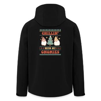 Ugly Christmas Sweater - Men’s Recycled Softshell Jacket by Stanley/Stella - black - Back - AI Model Male 185 light (185cm)