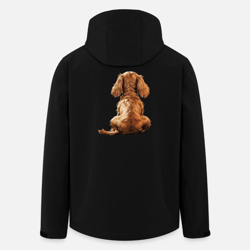 Cocker Spaniel - Recycelte Männer Softshell-Jacke von Stanley/Stella - Schwarz