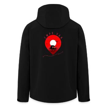 Camper van life!!! If you like travels in van :) - Men’s Recycled Softshell Jacket by Stanley/Stella - black - Back - AI Model Male 185 light (185cm)