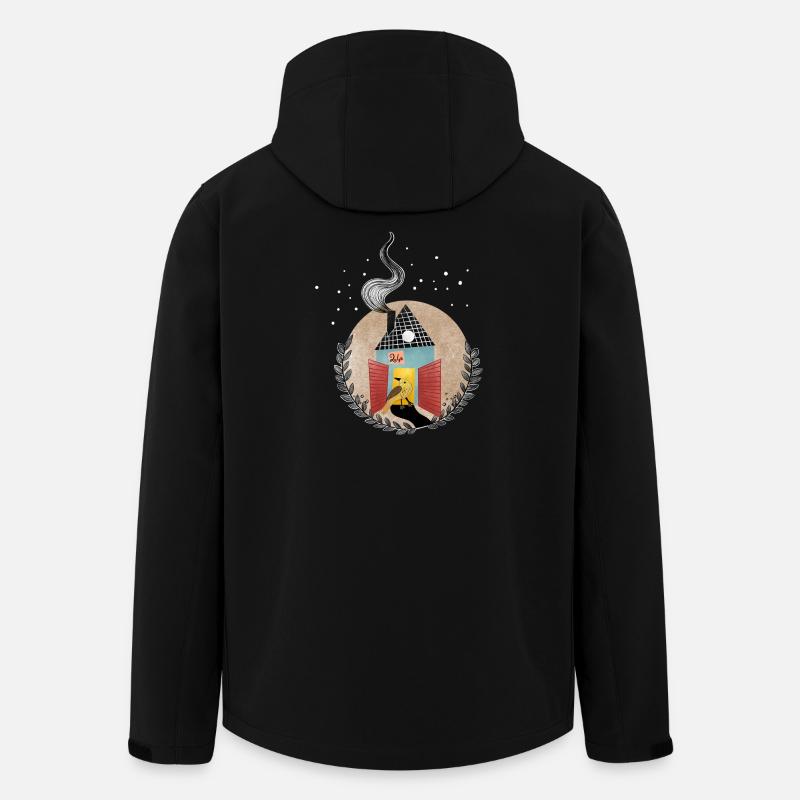 Happy Christmas Time - Men’s Recycled Softshell Jacket by Stanley/Stella - black