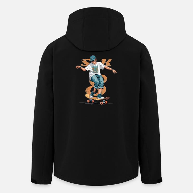 Skater Boy - Recycelte Männer Softshell-Jacke von Stanley/Stella - Schwarz