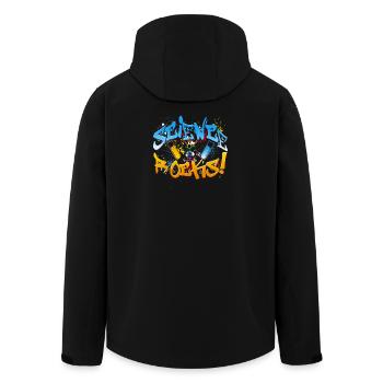 La science est géniale - Veste softshell homme en polyester recyclé Stanley/Stella - noir - Dos - AI Model Male 185 light (185cm)