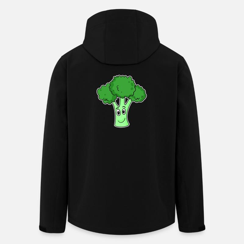 Broccoli Vegetables - Men’s Recycled Softshell Jacket by Stanley/Stella - black
