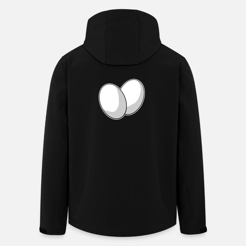 Oeuf Oeufs - Veste softshell homme en polyester recyclé Stanley/Stella - noir
