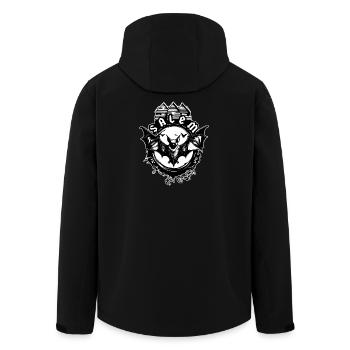 Salem | Hexenhaus - Haus der Hexe - Recycelte Männer Softshell-Jacke von Stanley/Stella - Schwarz - Hinten - AI Model Male 185 light (185cm)
