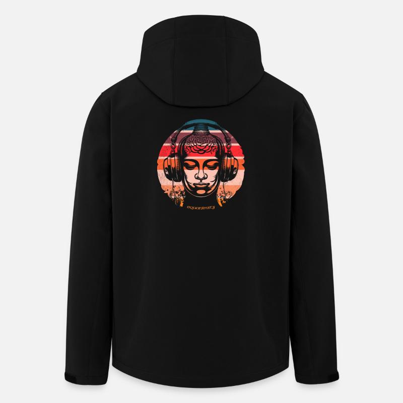 DJ Buddha - Gleichmut - Recycelte Männer Softshell-Jacke von Stanley/Stella - Schwarz