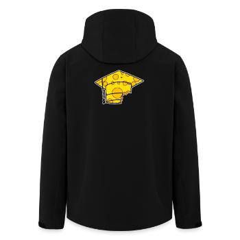 Studies Graduation Graduation Cap - Men’s Recycled Softshell Jacket by Stanley/Stella - black - Back - AI Model Male 185 light (185cm)