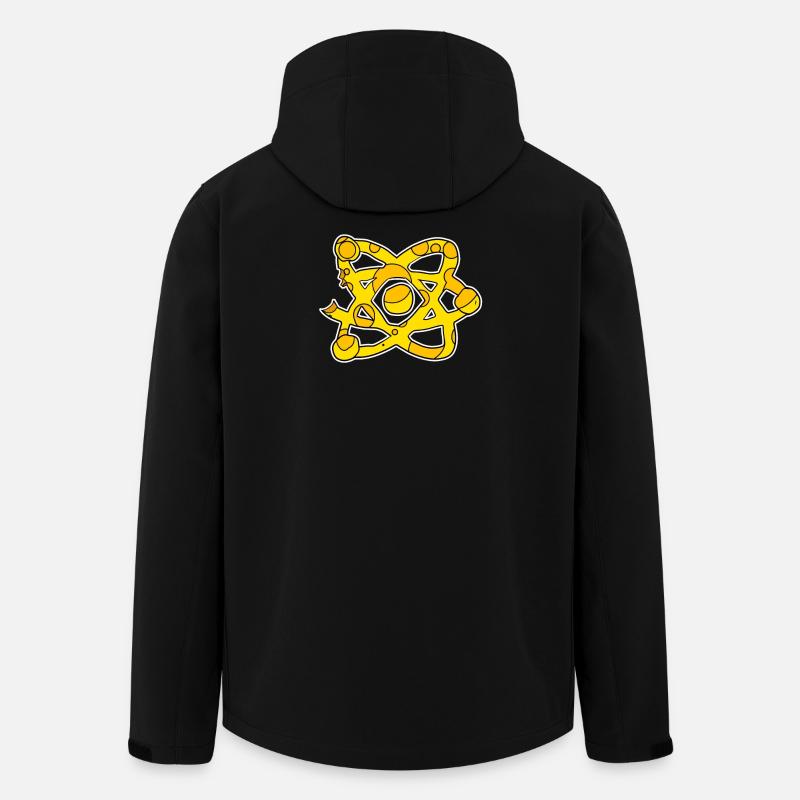 Science Symbol Scientific Cheese - Men’s Recycled Softshell Jacket by Stanley/Stella - black
