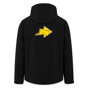 Arrow Cheese - Men’s Recycled Softshell Jacket by Stanley/Stella - black - Back - AI Model Male 185 light (185cm)