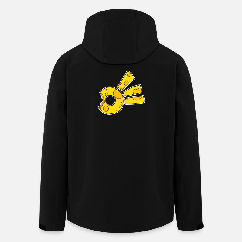 Cheese Comet Symbol - Men’s Recycled Softshell Jacket by Stanley/Stella - black