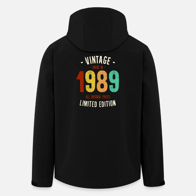 Millésime 1989 Edition Limitée - Veste softshell homme en polyester recyclé Stanley/Stella - noir