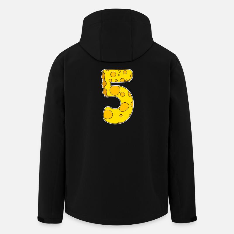 Number 5 - Five - Men’s Recycled Softshell Jacket by Stanley/Stella - black