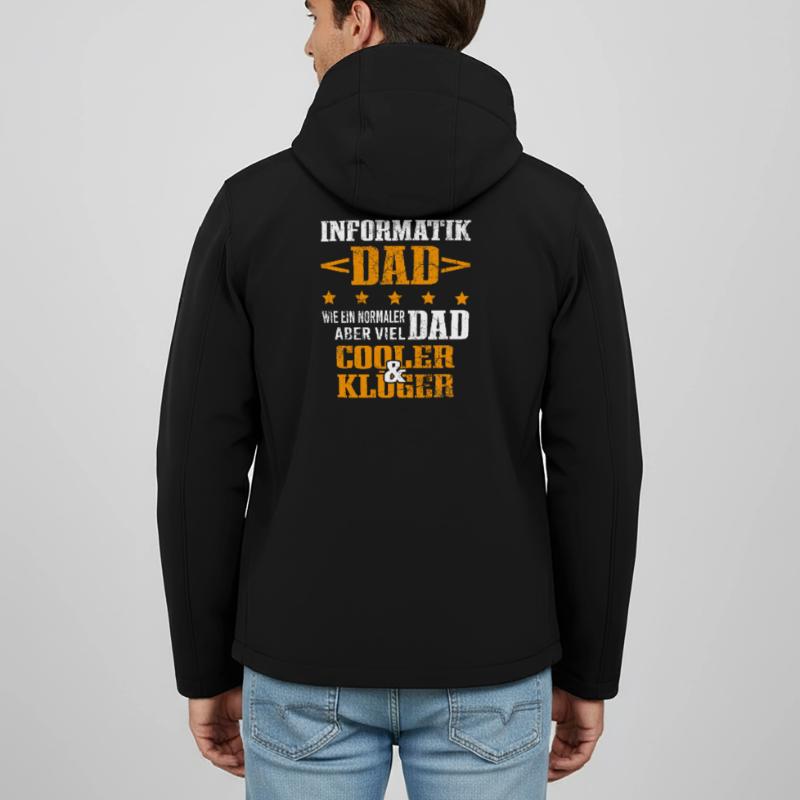 Informatiker Vater Programmierer Technik-Nerd Recycelte Männer Softshell-Jacke Discoverer von Stanley/Stella