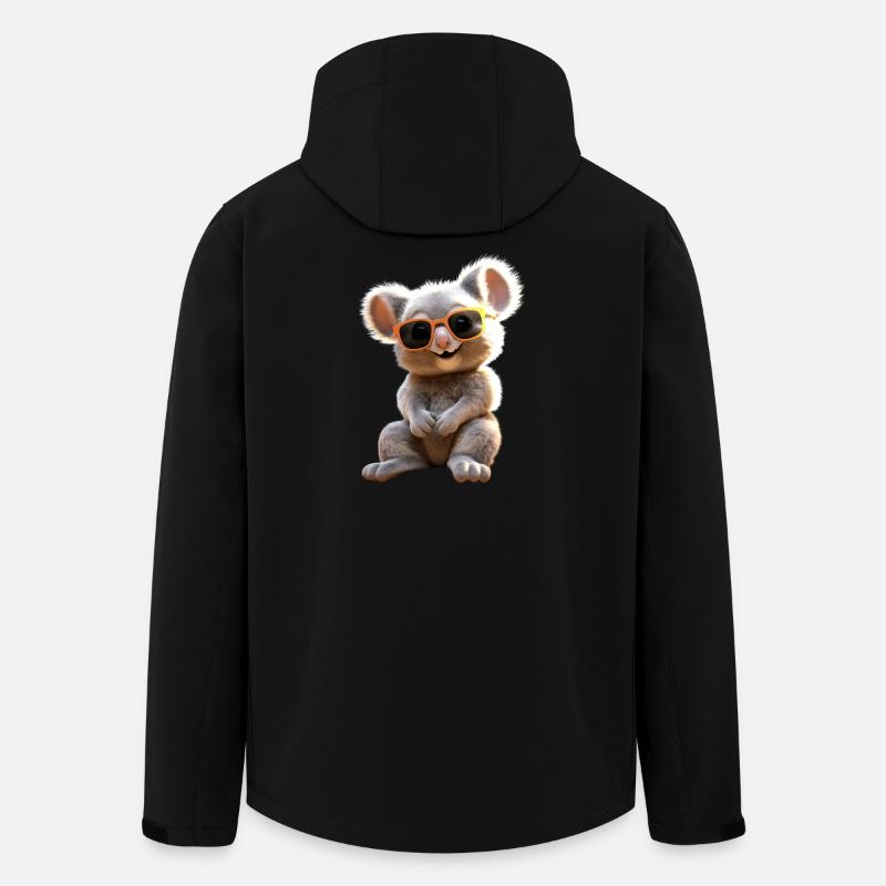 Koala Australien Koalas Koalabär Süßer Koala Bär - Recycelte Männer Softshell-Jacke von Stanley/Stella - Schwarz