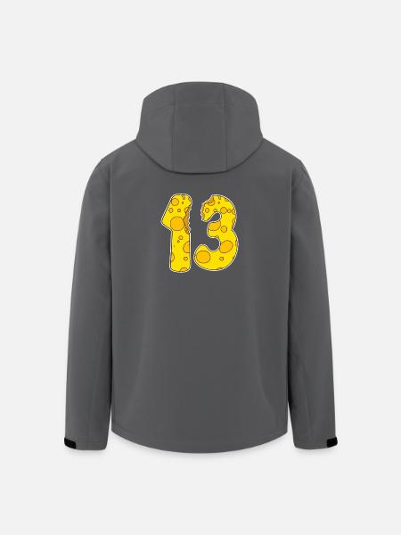 13 Year Old Funny Cheese - Men’s Recycled Softshell Jacket by Stanley/Stella - black