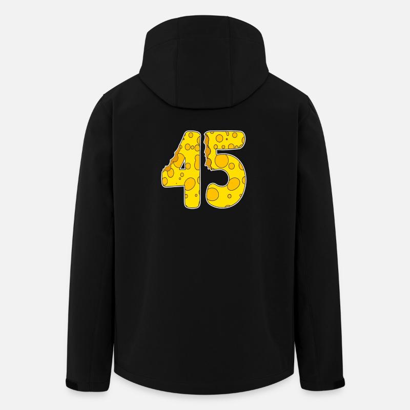 45 ans de Lustig Käse - Veste softshell homme en polyester recyclé Stanley/Stella - noir