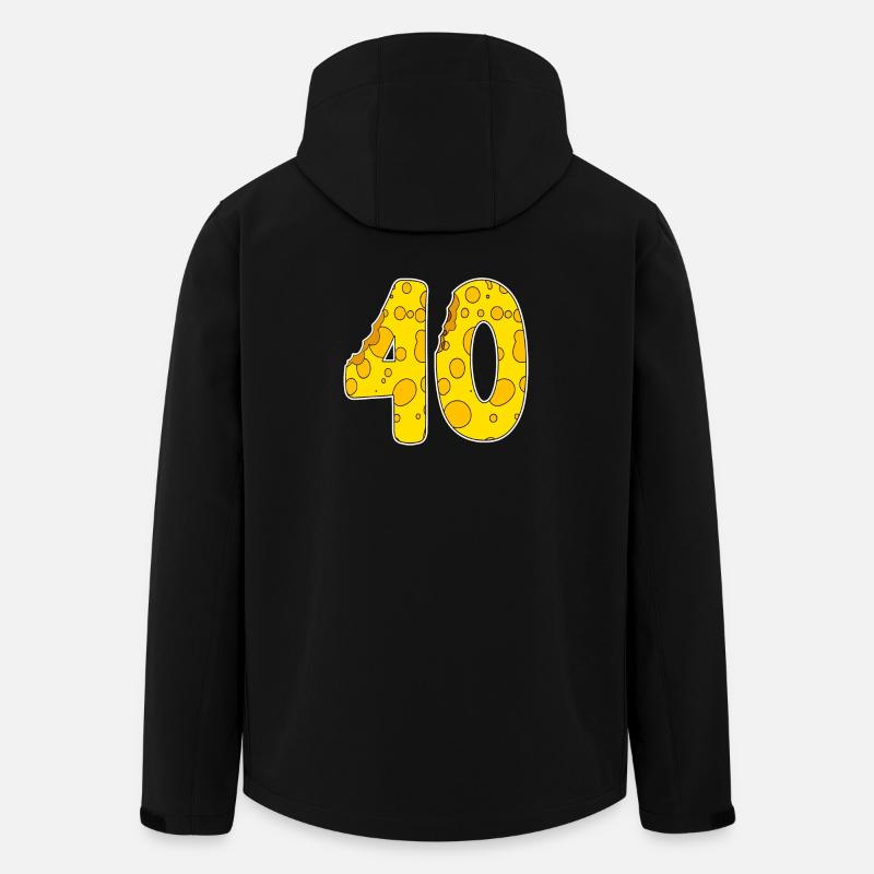 40 ans de fromage Lustig - Veste softshell homme en polyester recyclé Stanley/Stella - noir
