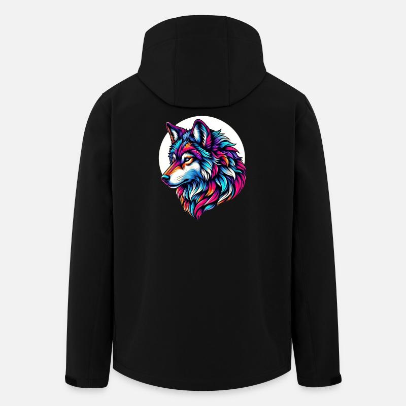 Loup - Veste softshell homme en polyester recyclé Stanley/Stella - noir