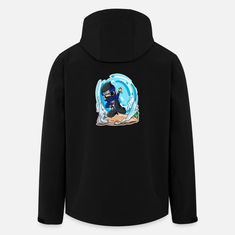 Ninja Motif - Veste softshell homme en polyester recyclé Stanley/Stella - noir