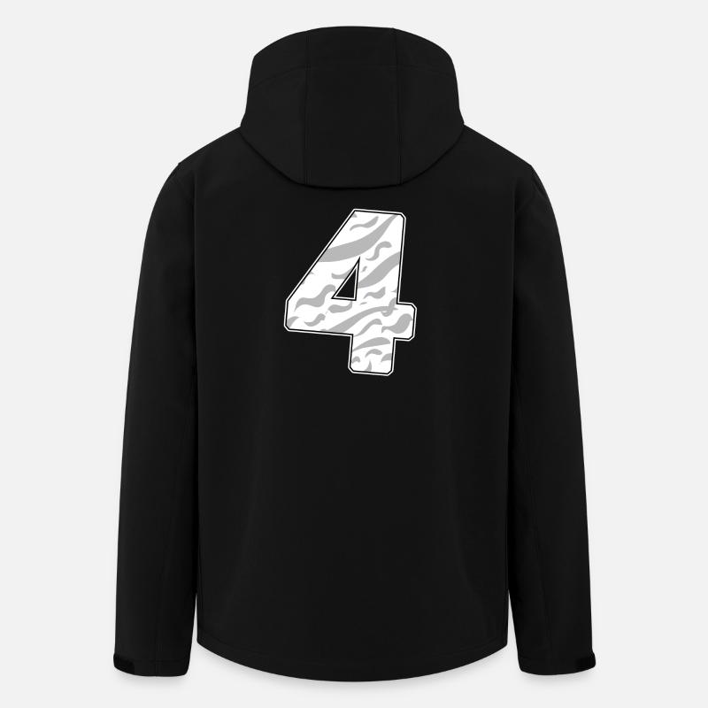 4 - Vier - Recycelte Männer Softshell-Jacke von Stanley/Stella - Schwarz