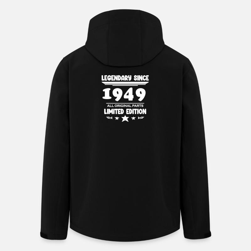 1949 - Année 1949 - Année 1949 - Veste softshell homme en polyester recyclé Stanley/Stella - noir
