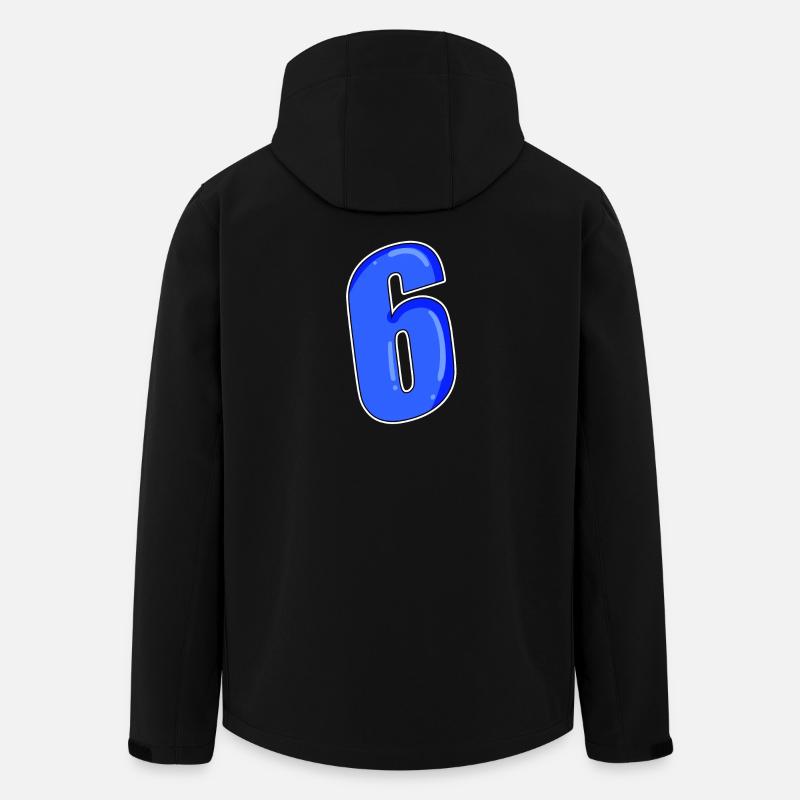 Number 6 Number - Men’s Recycled Softshell Jacket by Stanley/Stella - black