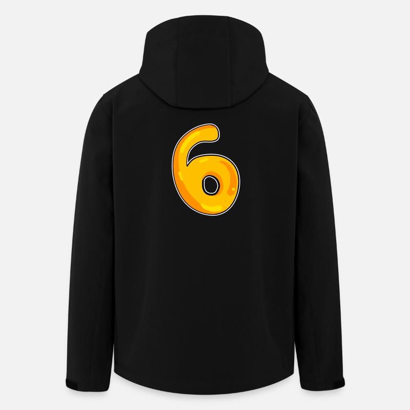 Number 6 Number - Men’s Recycled Softshell Jacket by Stanley/Stella - black