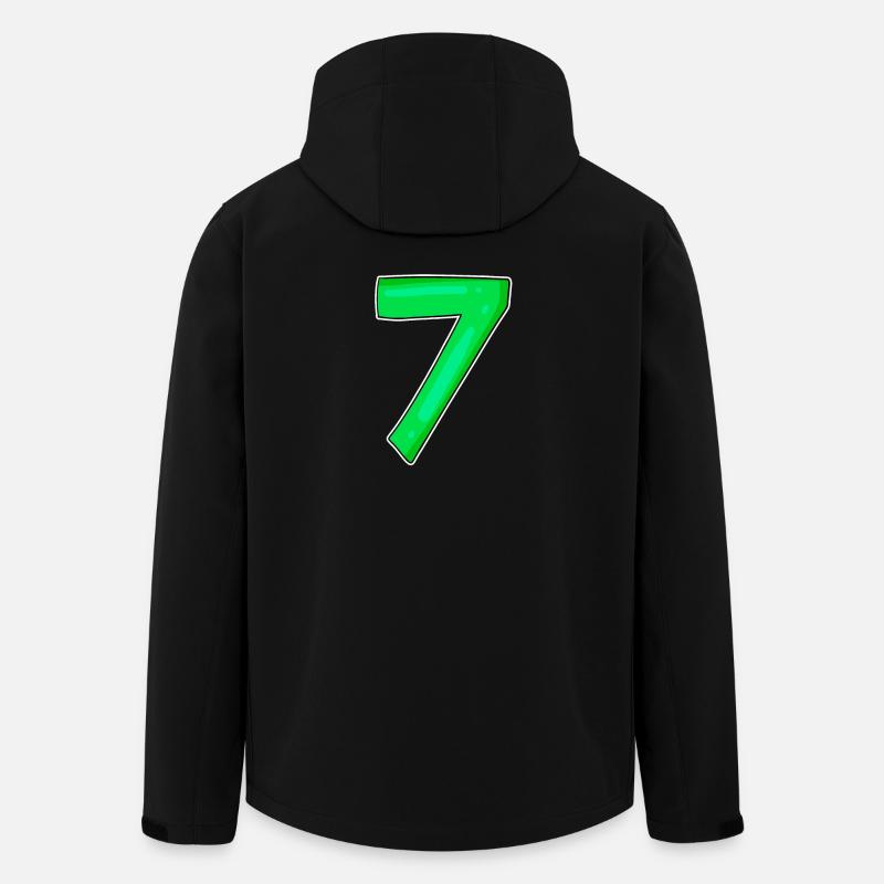 7 Number Number Green - Men’s Recycled Softshell Jacket by Stanley/Stella - black
