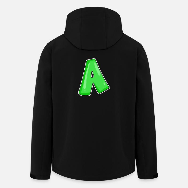 point A Point initial - Veste softshell homme en polyester recyclé Stanley/Stella - noir