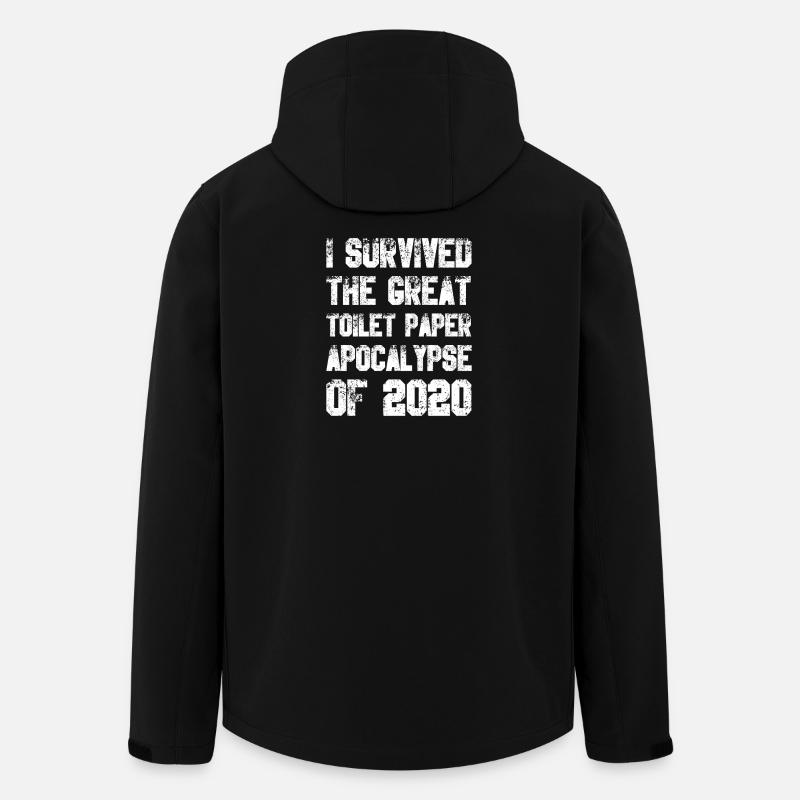 Papier toilette Apocalypse - Veste softshell homme en polyester recyclé Stanley/Stella - noir