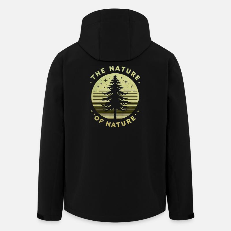 La nature de la nature - Veste softshell homme en polyester recyclé Stanley/Stella - noir