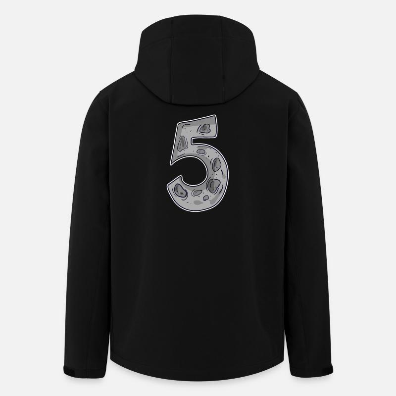 Numéro 5 Espace - Veste softshell homme en polyester recyclé Stanley/Stella - noir