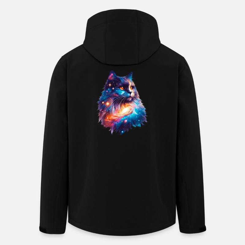 Cat - Men’s Recycled Softshell Jacket by Stanley/Stella - black