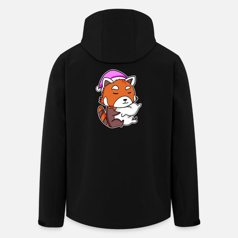 Petit panda de l’Ouest - Veste softshell homme en polyester recyclé Stanley/Stella - noir