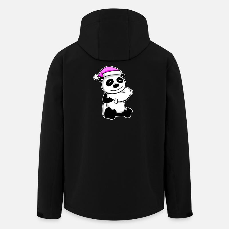 Panda Müde Ausschlafen Schlafen Mädchen - Recycelte Männer Softshell-Jacke von Stanley/Stella - Schwarz