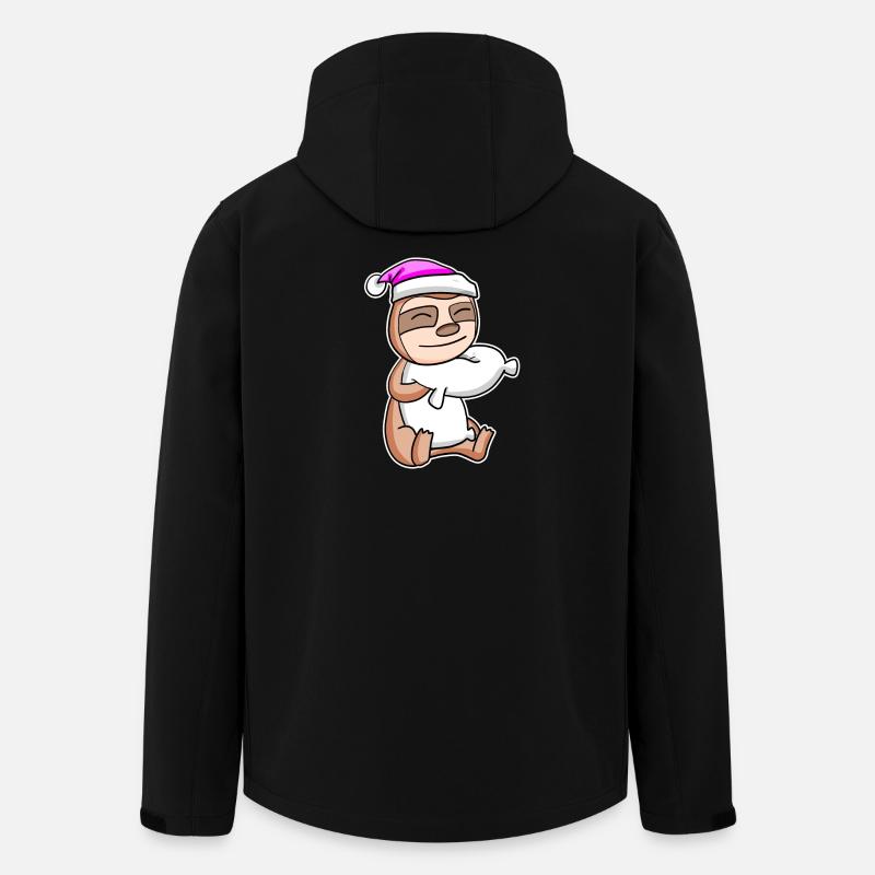 Faultier Müde Ausschlafen Schlafen Mädchen - Recycelte Männer Softshell-Jacke von Stanley/Stella - Schwarz