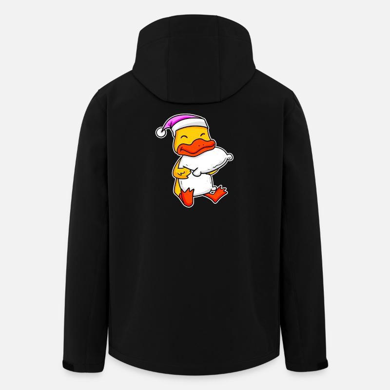 Ente Müde Ausschlafen Schlafen Mädchen - Recycelte Männer Softshell-Jacke von Stanley/Stella - Schwarz