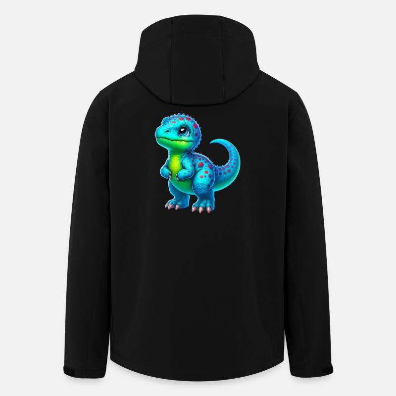 Dinosaur - Men’s Recycled Softshell Jacket by Stanley/Stella - black