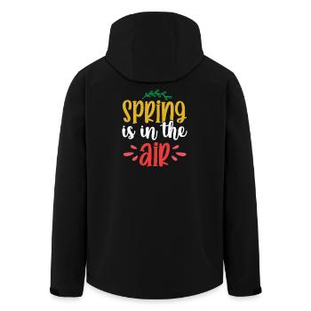 Spring is in the Air - Men’s Recycled Softshell Jacket by Stanley/Stella - black - Back - AI Model Male 185 light (185cm)
