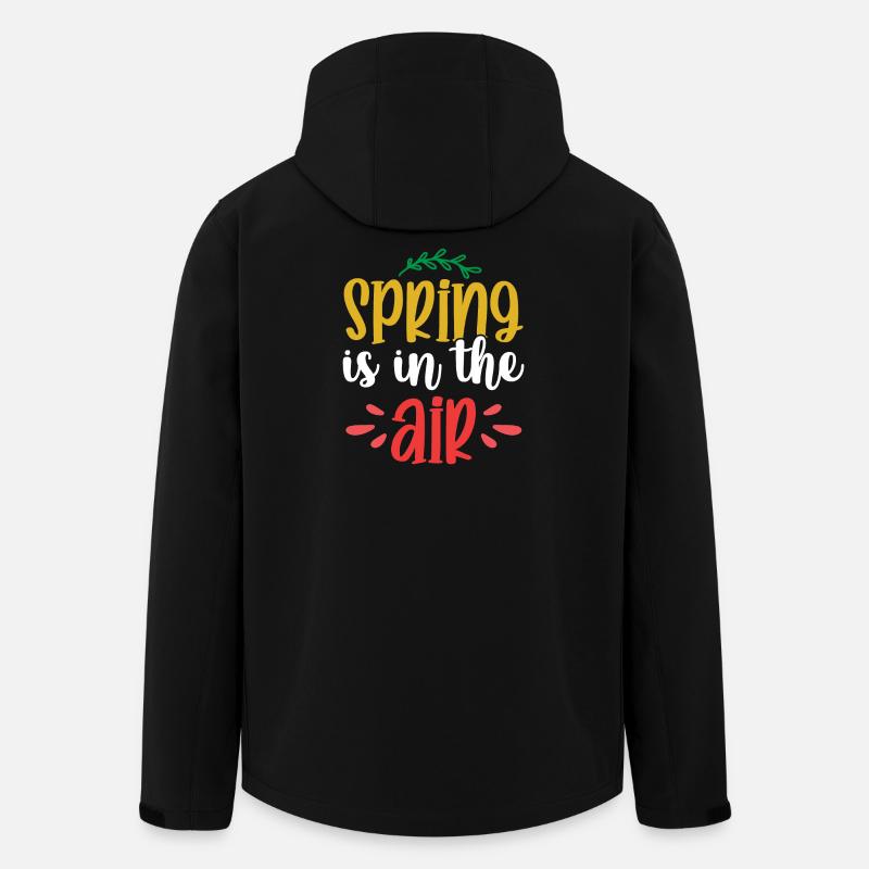 Der Frühling liegt in der Luft - Recycelte Männer Softshell-Jacke von Stanley/Stella - Schwarz