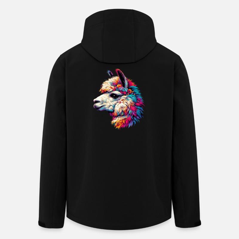 Alpaka - Recycelte Männer Softshell-Jacke von Stanley/Stella - Schwarz
