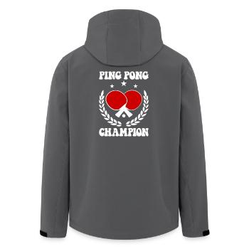 Ping Pong Champion Design Table Tennis und - Recycelte Männer Softshell-Jacke von Stanley/Stella - Anthrazit - Hinten - AI Model Male 185 light (185cm)