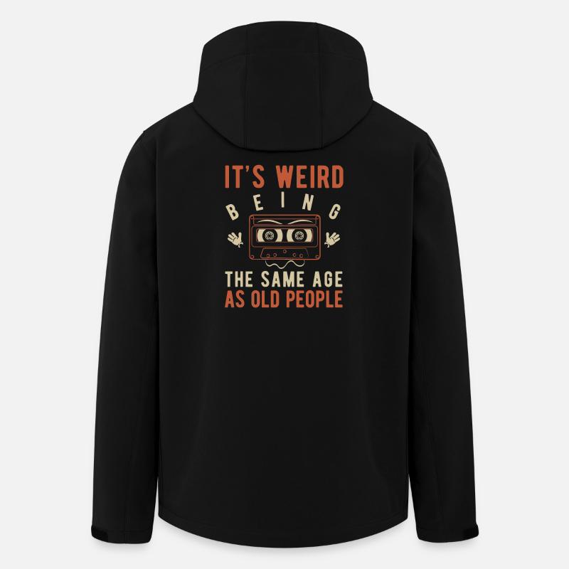 It's weird being the same age as old people - Recycelte Männer Softshell-Jacke von Stanley/Stella - Schwarz