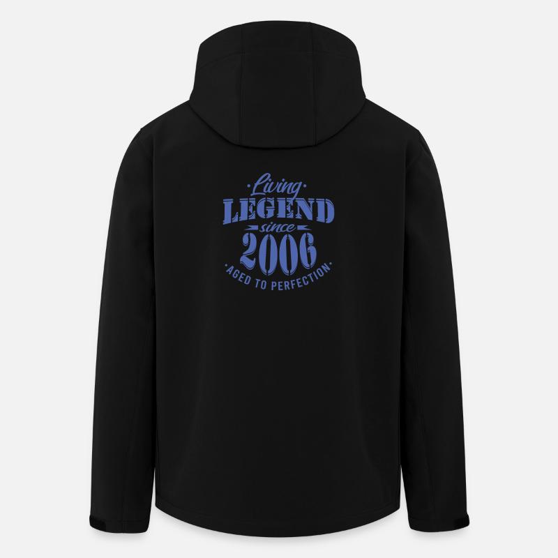 Anniversaire - Légende mûrit depuis 2006 - Veste softshell homme en polyester recyclé Stanley/Stella - noir