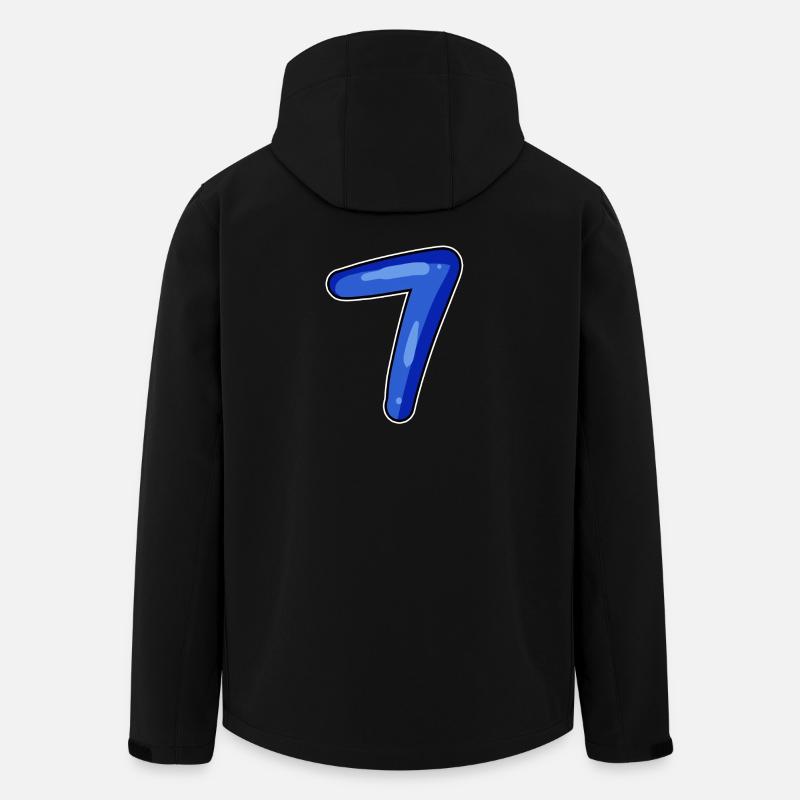 7 blue - Men’s Recycled Softshell Jacket by Stanley/Stella - black