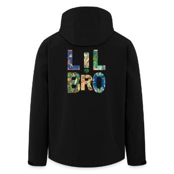 LIL BRO - Frère - Petit Frère - Look assorti - Veste softshell homme en polyester recyclé Stanley/Stella - noir - Dos - AI Model Male 185 light (185cm)