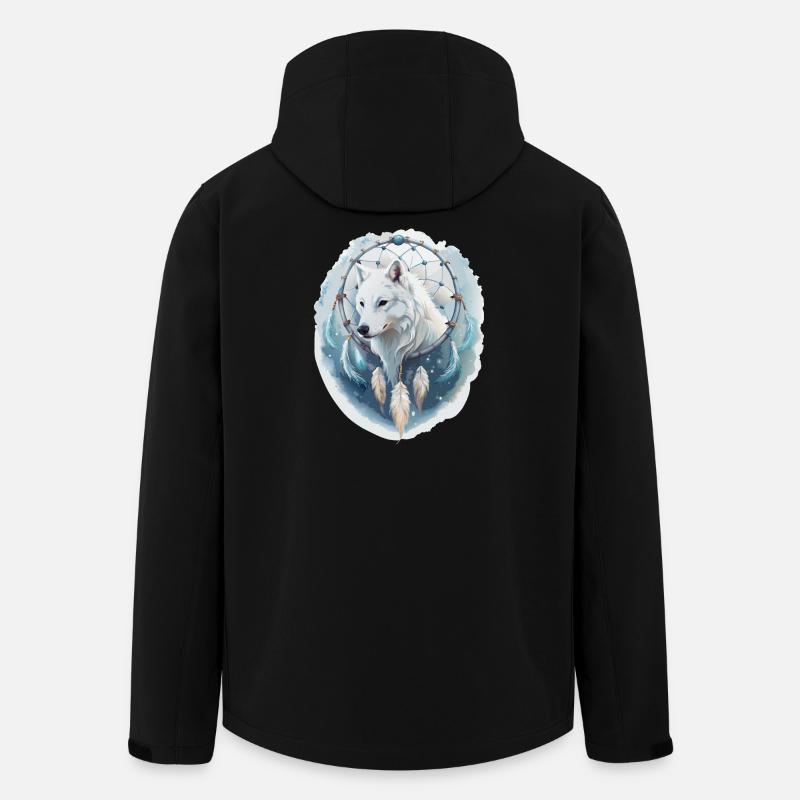 Wolf im Traumfänger - Mystisches Design. - Recycelte Männer Softshell-Jacke von Stanley/Stella - Schwarz